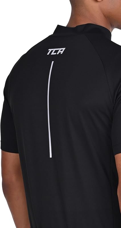 Radtrikot für Herren - Fahrradtrikot für Männer - Rennrad Trikot Herren mit Taschen - Fahrradtrikot - Fahrradbekleidung - Radsport-Bekleidung - Radtrikot Kurzarm - Schwarz, L