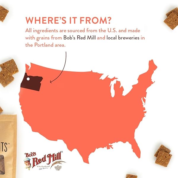 CRAFTED BY HUMANS LOVED BY DOGS PORTLAND PET FOOD COMPANY BACON BREW BISCUIT DOG TREATS (1 PACK, 5 OZ BAG) – ALL NATURAL, HUMAN-GRADE, USA-SOURCED AND MADE