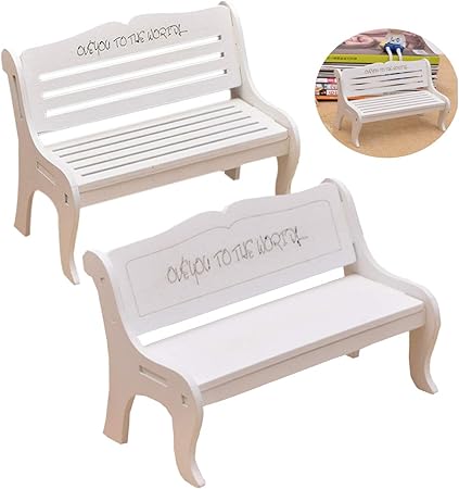 Mengger Miniature Banc Jardin En Bois Meubles Modele Decoration Decor Accessoires Exterieur Petite Maison De Poupee 2pcs Mini Bancs Amazon Fr Jardin