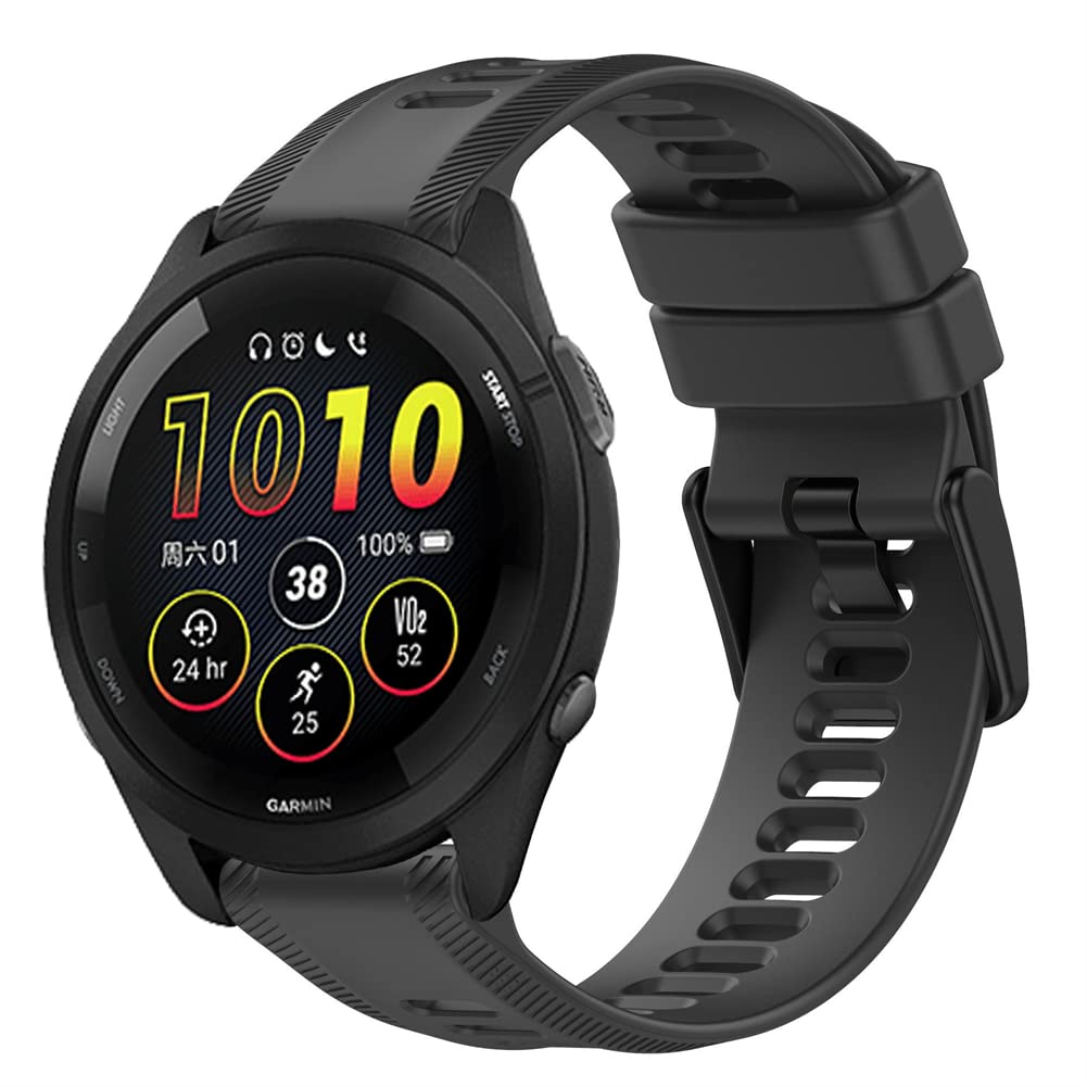 Tyogeephy Straps Compatible with Garmin Forerunner 965 Strap, Soft Sport Watch Strap Replacement Wristbands for Women Men