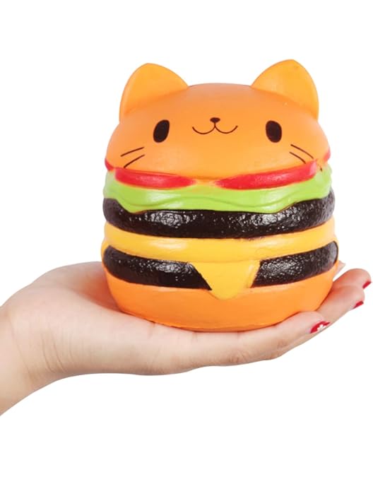 cheeseburger cat squishy
