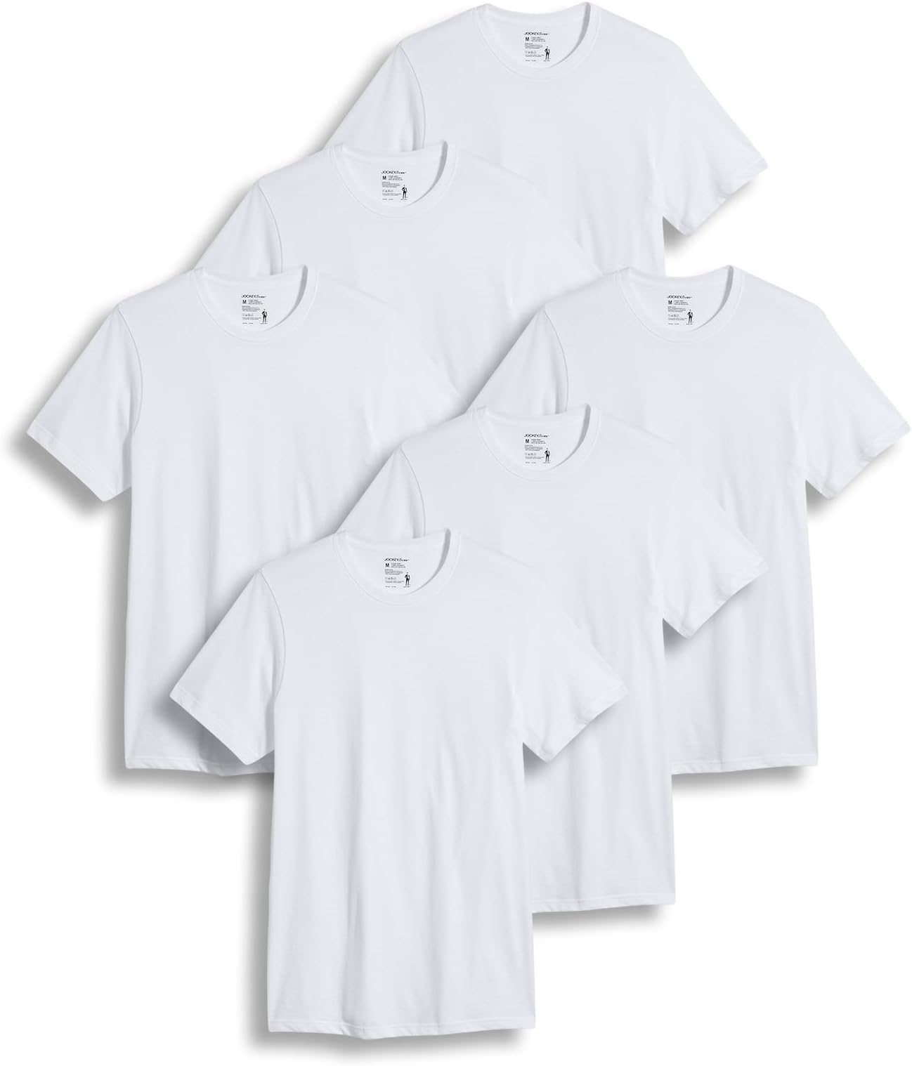 Jockey Men's T-Shirts Big & Tall Classic Crew Neck T-Shirt - 6 Pack