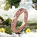 joyliveCY Elegant Women Xmas Gift Rose Gold Filled Plain Cut Smooth Copper Ring Size 8