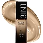 FACESCANADA 3-in-1 Hydra Matte Foundation with SPF 30 - Absolute Ivory 012 | 3 in 1: Foundation, Moisturizer, Sunscreen, with Aloe Vera &amp; Vitamin C, Oil-Free Matte Finish, Buildable Coverage, 0.85 Fl Oz
