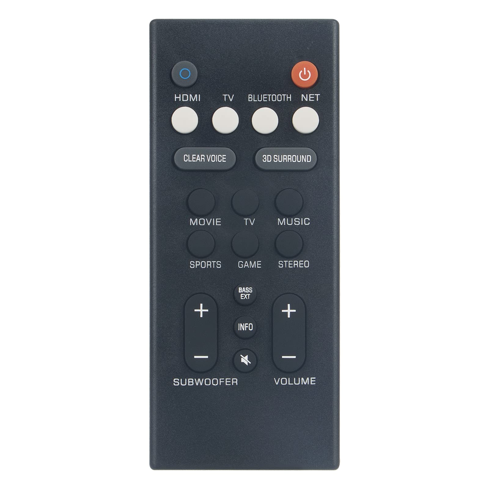 VCQ9140 VINABTY Replace Infrared Remote Control Fit for Yamaha Sound Bar ATS-2090 ATS-1090 Soundbar Audio Speaker System YAS-109 YAS-209