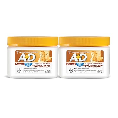 A+D Original Diaper Rash Ointment, 1 LB Jar (2 Pack)