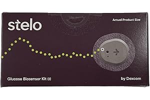 Dexcom Stelo Continuous glucose monitoring device 2 pack, Gray