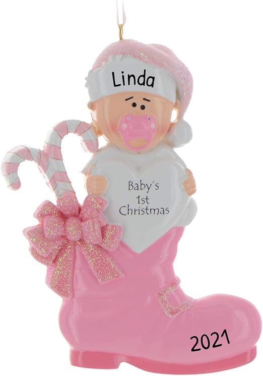 baby pink christmas ornaments