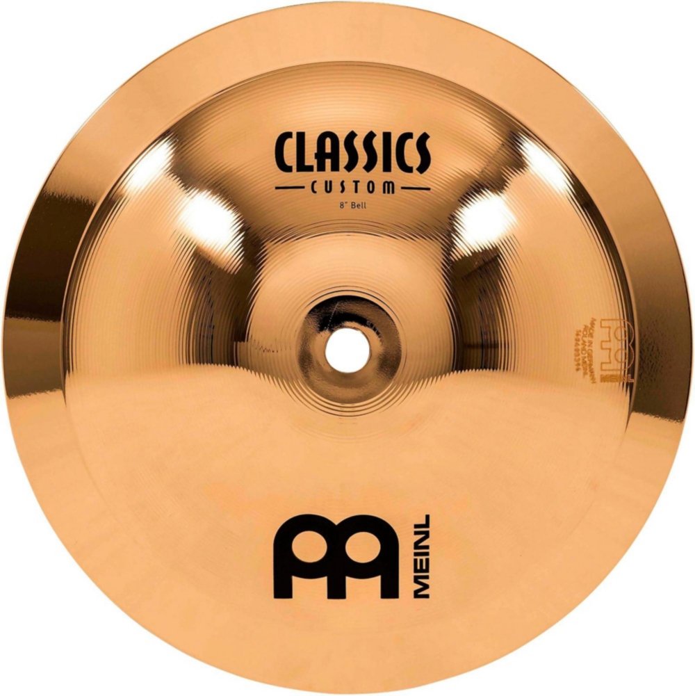 Meinl Cymbals Classics Custom Brilliant Bell Cymbal 8 inch (Video) for Drum Set (20,32cm) B12 Bronze, Brilliant Finish, Made in Germany (CC8B-B)