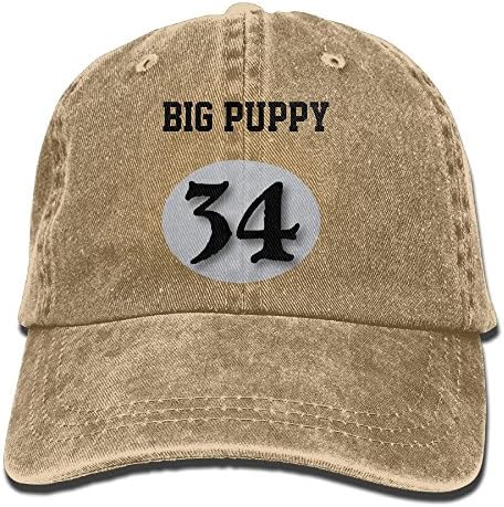 YYhon1xin Big Puppy Unisex Flat Bill Hip Hop Cap Baseball Hat Head-Wear Cotton Snapback Hats Natural