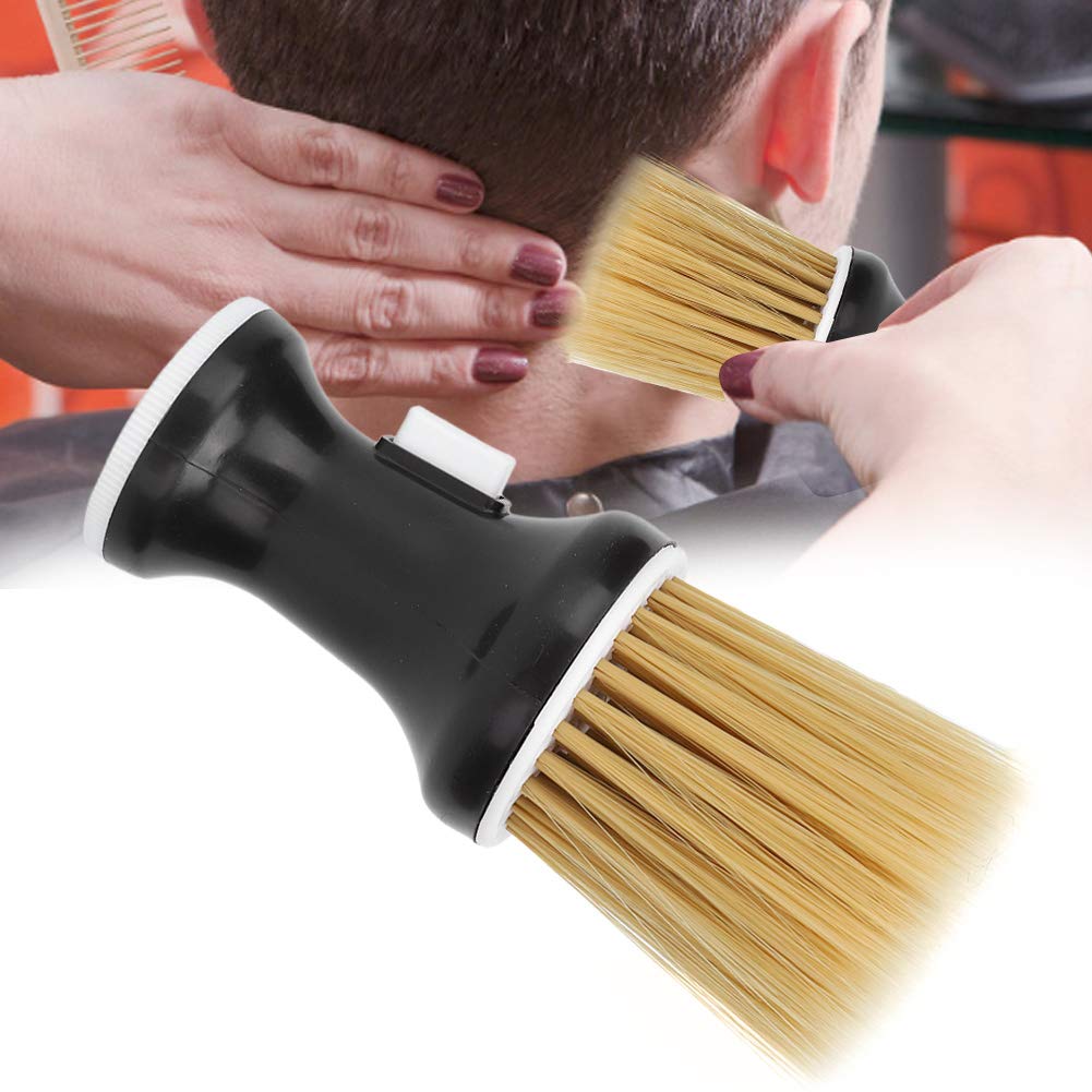 Hair Neck Brush, Salon Hair Sweep Brush, Soft Hair Neck Duster Hairdressing Powder Storage Styling Dust Cleaning Brush Professional Salon Neck Cleaning Brush(#1)