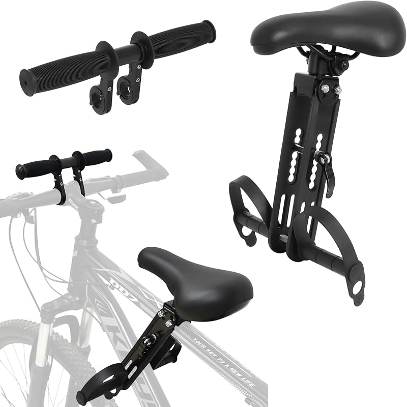 Gekufa Front Mounted Kids Bike Seat for Mountain Bikes 48 Lbs