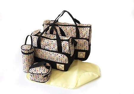 polka dot changing bag