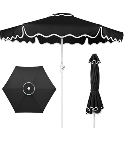 Amazon.com: Bolero Tall Round Navy Blue Parasol 2.5m Diameter Size