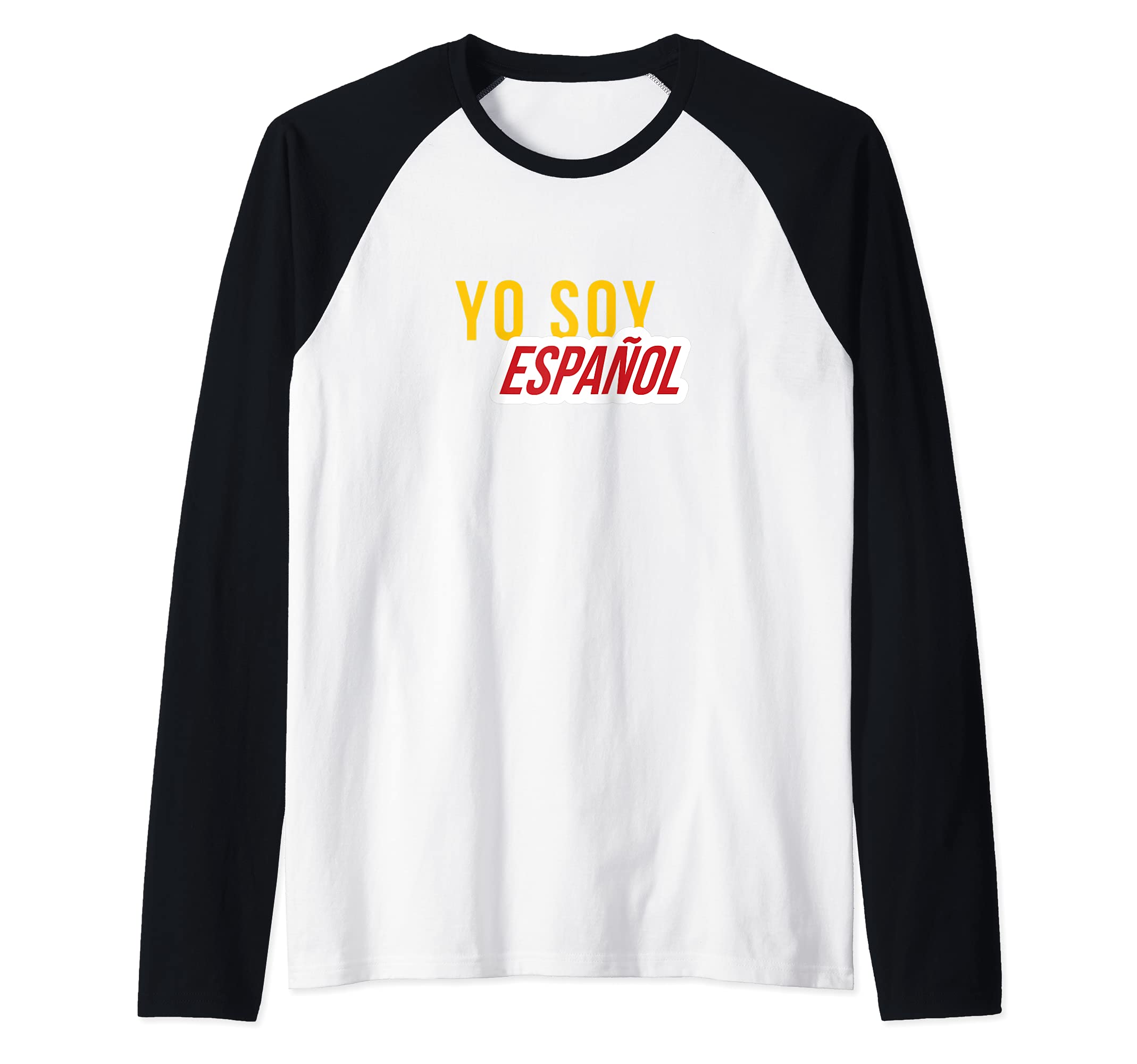 Spain Flag Raglan Baseball Tee