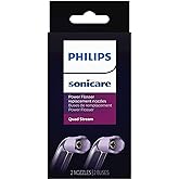 Philips Sonicare Power Flosser Quad Stream Tips, 2pk, White HX3062/00