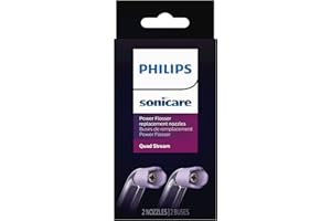 Philips Sonicare Power Flosser Quad Stream Tips, Compatible with Philips Sonicare Power Flosser Only, 2-Pack, HX3062/00