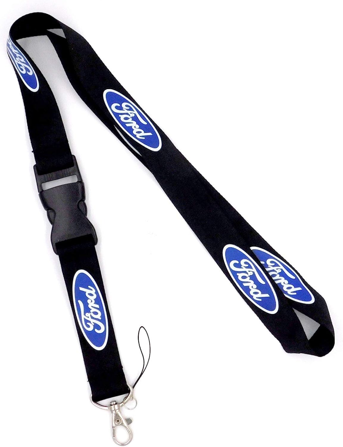 ford keychain amazon on Au Tomotive Gold Official Licensed For Ford White Word Black Universal Lanyard Neck Strap Key Chain Clothing Amazon Com