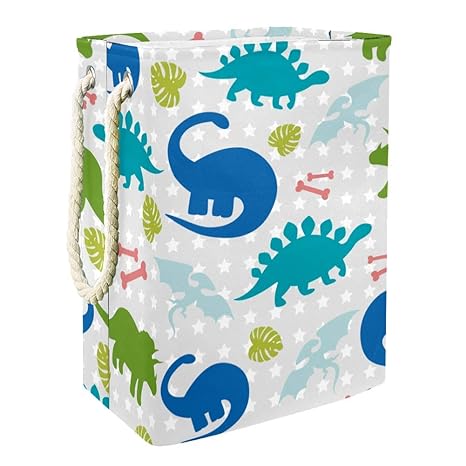 Aufbewahrungskorb Blaugrüner Dinosaurier Wäschekorb Faltbarer für