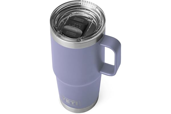YETI Rambler 20 oz Travel Mug, Stainless Steel, Vacuum Insulated with Stronghold Lid, Cosmic Lilac