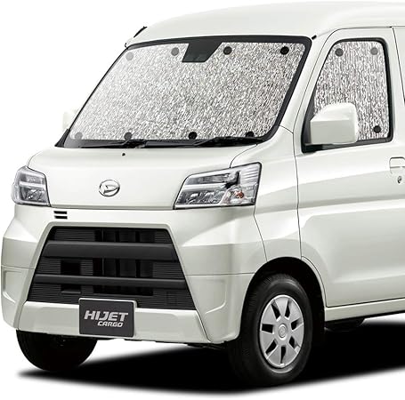 Amazon フルセット日本製 ハイゼットカーゴ S321v S331v系 車用カーテン シームレスサンシェード 車中泊 カーフィルム フルセット Hijet 03s H007 Sa サンシェード 車 バイク