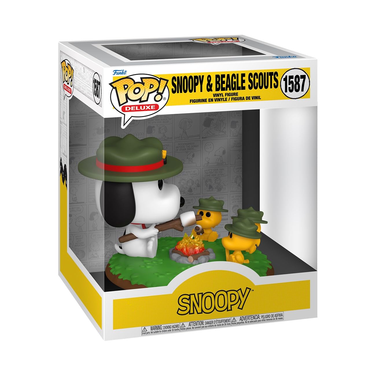 Funko Pop! Deluxe: Peanuts - Snoopy With WS - (Camping) - Classic Peanuts - Collectable Vinyl Figure - Gift Idea - Official Merchandise - Toys for Kids & Adults - Cartoons Fans