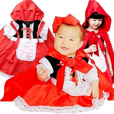 Amazon Xsサイズ 0歳 1歳 65 80cm Lollypops オリジナル 赤ずきん ちゃん フルセット Little Red Riding Hood ワンピース エプロン 頭巾 ビッグリボン 4点セット 並行輸入品 着ぐるみ コスチューム ベビー マタニティ 通販
