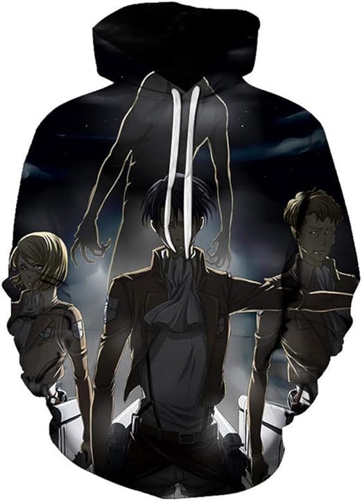 Attack on Titan Sweatshirt Levi·Ackerman Hoodie Anime Harajuku Jacket