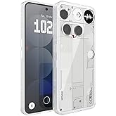 TUDIA Lucion Clear Fit Designed for Nothing Phone 3 Case (2025), Shockproof Matte TPU Bumper Anti-Yellowing Transparent Hard Back Slim Grip Protective Cases Cover (Frosted Clear)