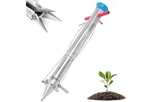 NPSMDRQT Seedling Transplanter, Bulb Planter, Planting Garden Tools, Vegetable Young Plant Manual Plant Transplanter, Flower Planting Soil Sampler, for Plant Bulb Seeds (A)