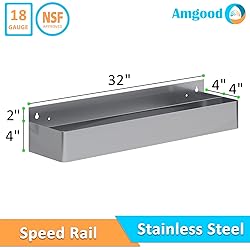 32 in. Abreast Double-Tier Stainless Steel Speed