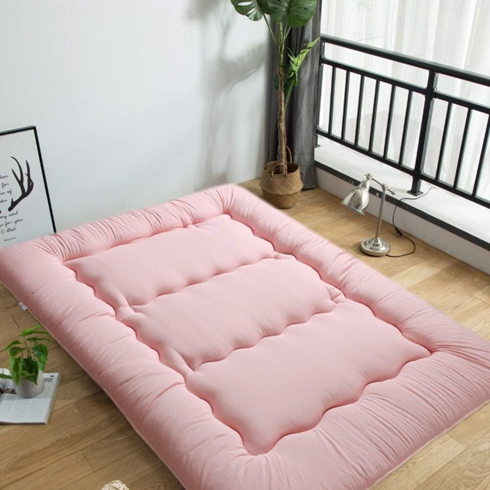 ZHAS Estera de Tatami de futón japonés, Protector de colchón Plegable y