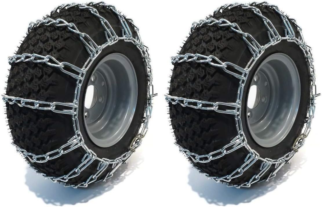 The ROP Shop Pair of 2 Link Tire Chains 20x10x8 for Snow