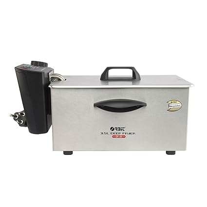 ORBIT DF30 3.5 L Stainless Steel Electric Deep Fryer, Silver