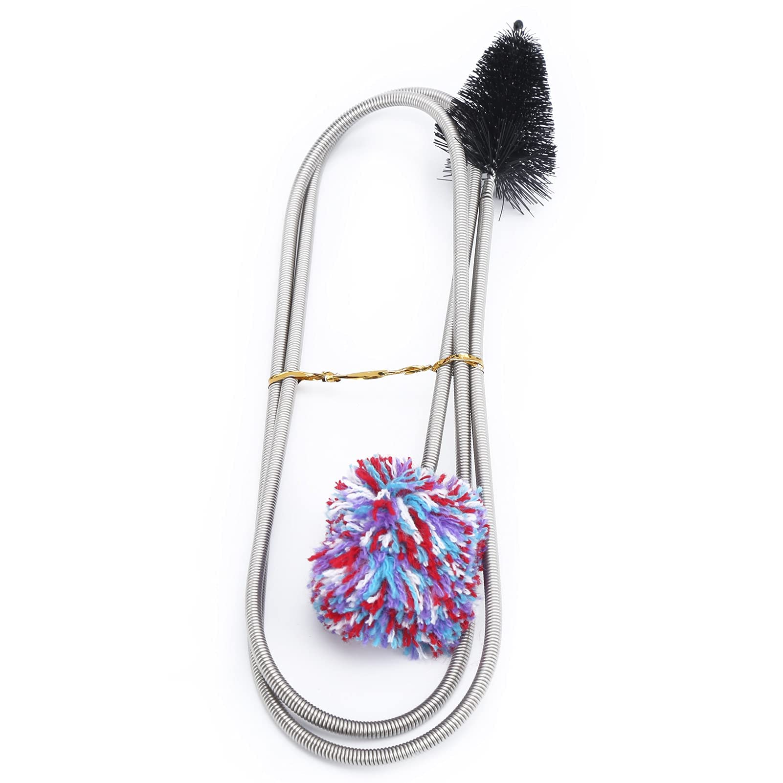 Bore Snake Brush Cornet Mouthpiece Brush Flexible Sax Mouthpiece Cleaner Kit for Saxophone Instrument Cleaning Tool