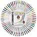 CulaLuva Gel Pen Set of 60 Unique Top Quality Gel Ink Pens for Adult Coloring, Doodling & Drawing