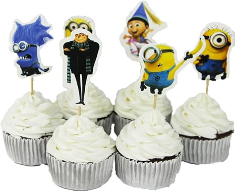 Betop House Set Of 24 Pieces Cute Despicable Me Minion Theme Party