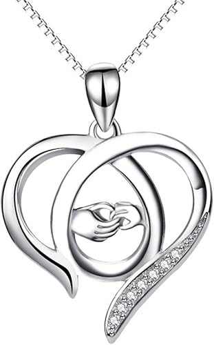 open heart mom necklace
