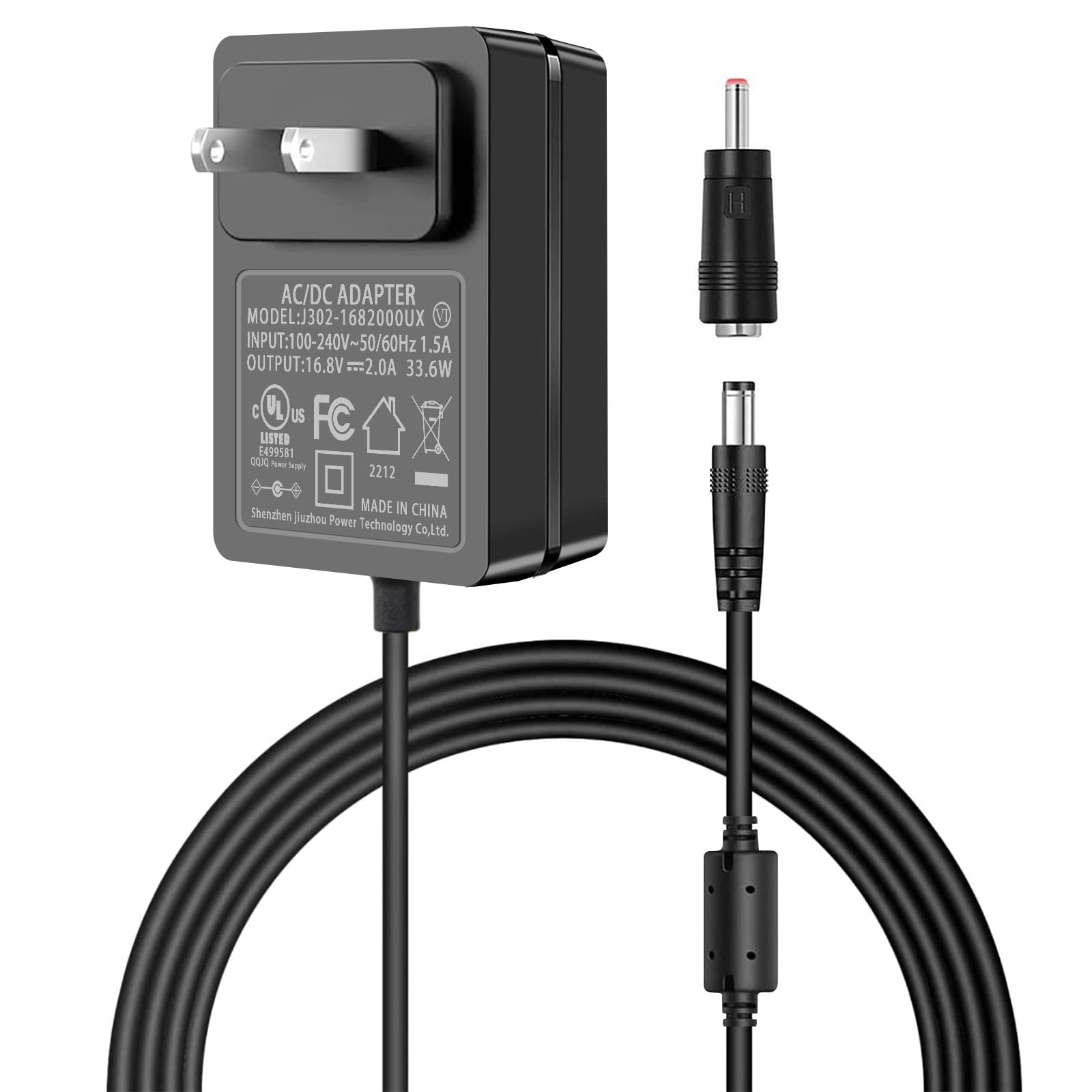 Photo 1 of 16.8V 2A AC DC Power Supply Adapter for Massage Gun Flashlight 4S Lithium Battery BMS Board Vacuum Cleaner 14.4V Power Drill Tool Wall Cable Cord