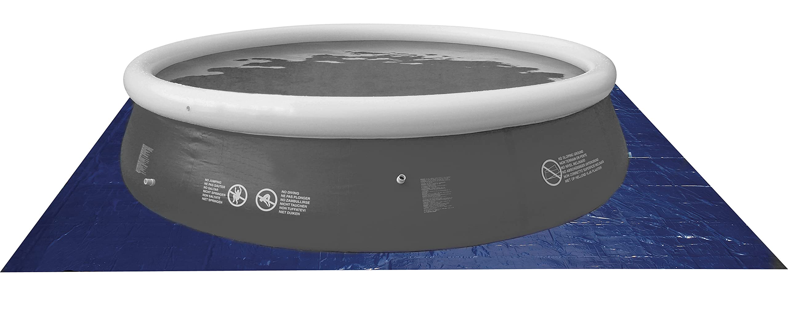 Jilong pool ground cloth 390x390 cm floor protection/protective tarpaulin groundsheet protector pool floor damage, underlay for pool swimming paddling garden pool.