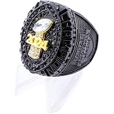 guancrown 2024 Fantasy Football Championship Trophy Ring Award Prize Sports Winner FFL Champion Ring
