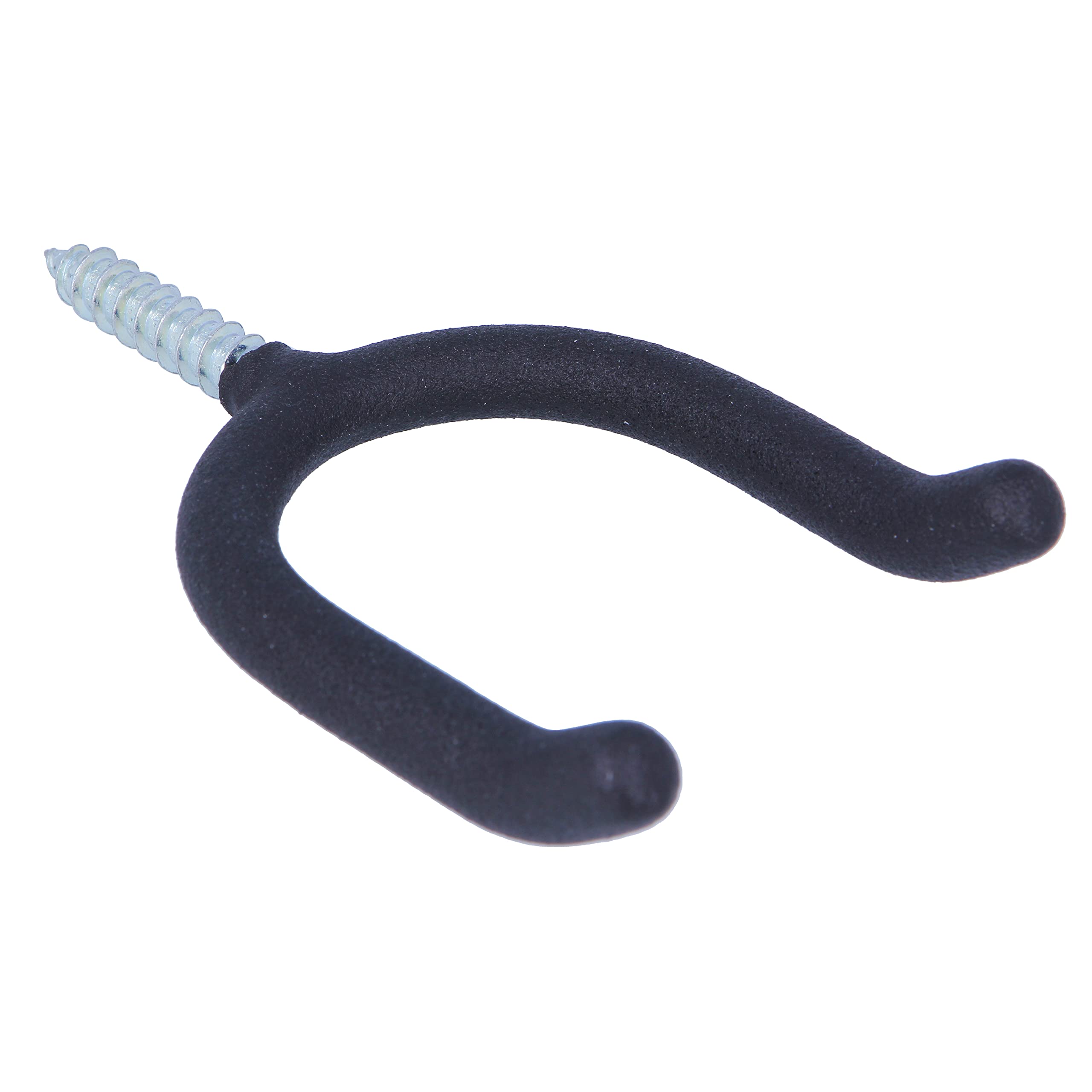 Amig - Hook hanger for garage and garden tools - Bracket for screwing on wall - Steel - Non-slip rubber coating - Load capacity: 25 kg