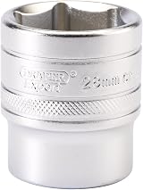 Draper 16619 1/2in Sq Drive 6 Point Socket 28mm Blue