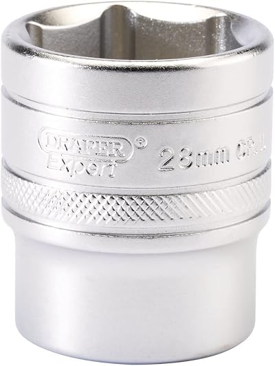 Draper 16619 1/2in Sq Drive 6 Point Socket 28mm Blue