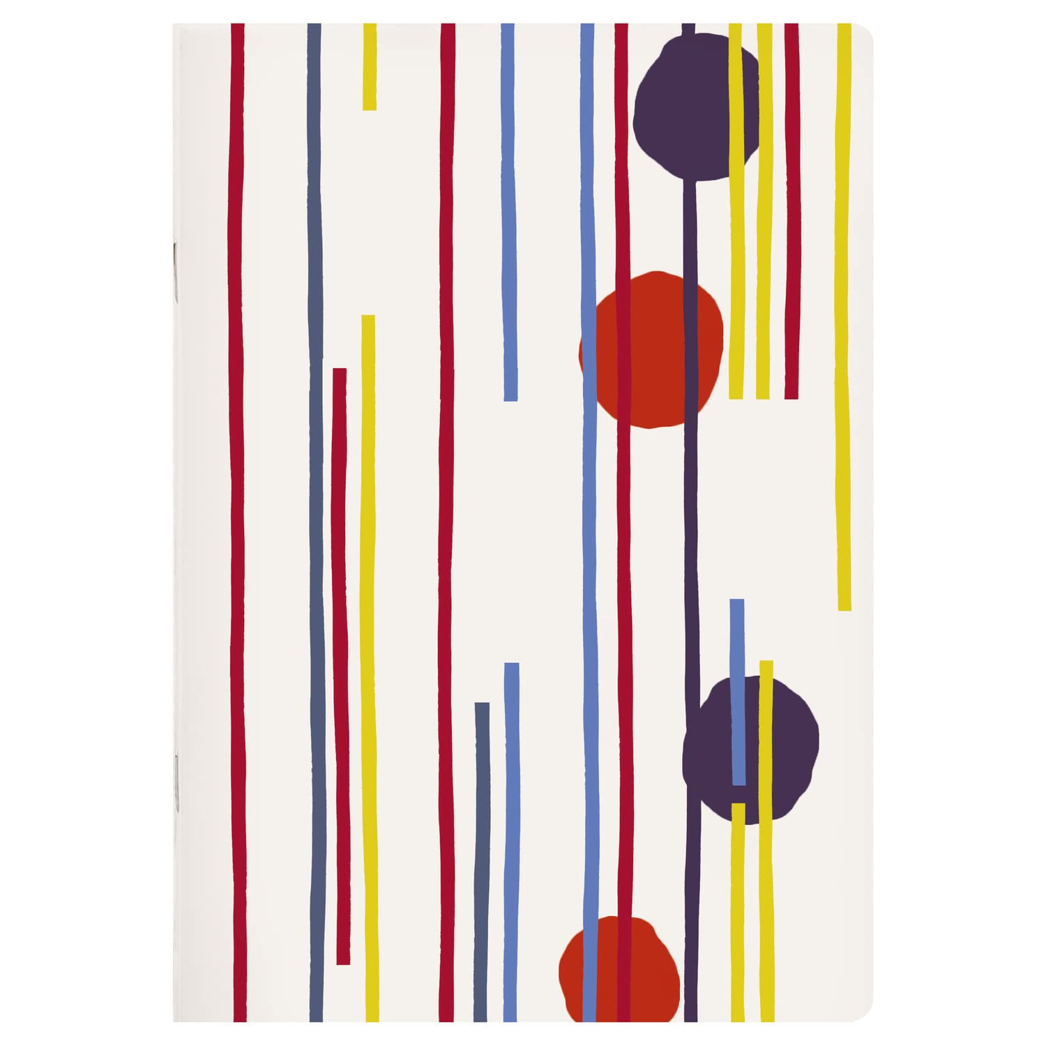 Clairefontaine 115782C - A Stitched Notebook with Geometric Patterns - A5 14.8x21 cm 96 Lined Pages 90g White Paper - Punchy Line Collection - 3 visuals, random delivery