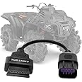 AMHTDOL OBD2 Adapter Fit for Polaris 8 Pin to Obdii 16 Pin Female Connector,Fit for Polaris Slingshot Motorcycle,RZR,Ranger,General,Sportsman,ACE,ATV Scan Tool Cable,Work with Diagnostic Code Reader