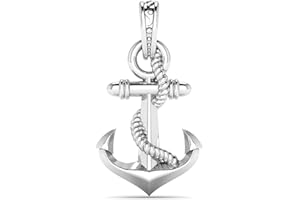 COMPANY TRENDAL Sterling Silver (92.5% Pure) Ship Anchor Pendant Pure Silver Ship Anchor Locket_AMZ701