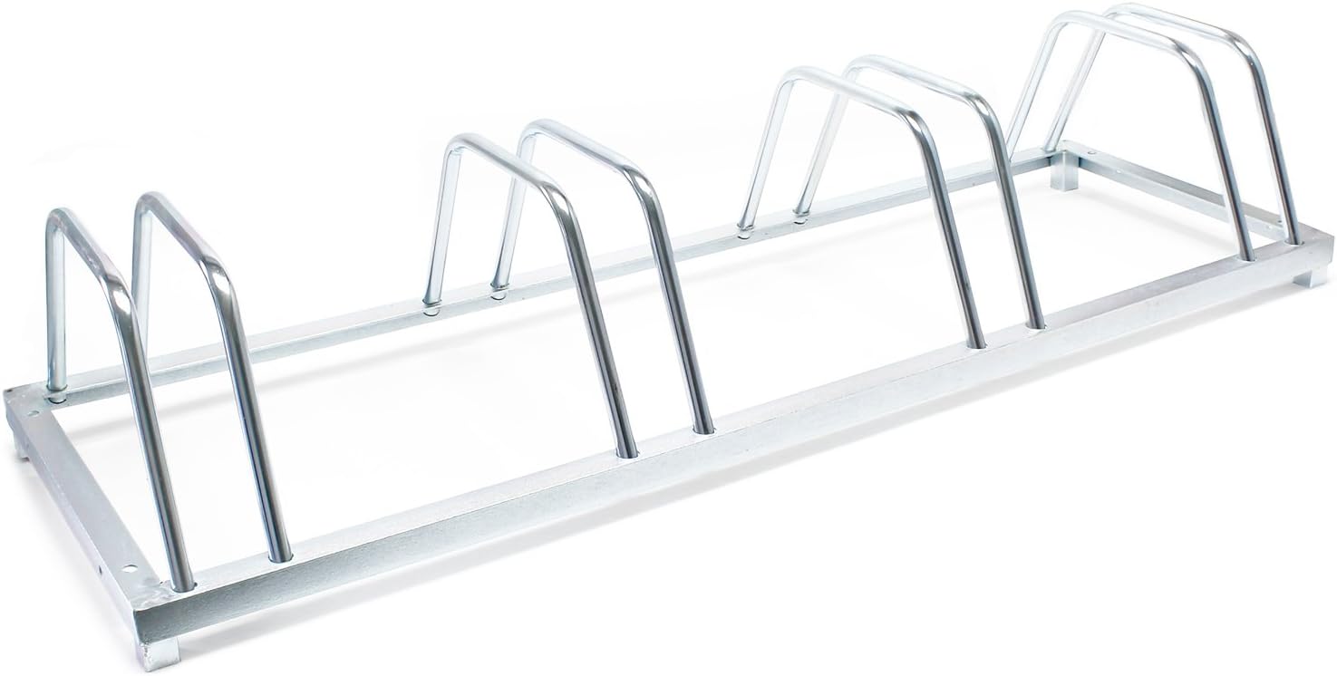 Fahrradständer für 4 Räder 123,5 x 39,5 x 24,5 cm verzinkt und für Wandmontage geeignet