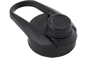 Simple Modern Chug Sports Lid - Fits All Summit and Hydro Flask Water Bottle Wide Mouth Sizes - Insulated Leakproof Handle Cap for 10, 12, 14, 16, 18, 20, 22, 24, 32, 40, 64 & 84 oz - Midnight Black