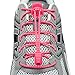 Lock Laces Elastic No Tie Shoe Laces (Pack of 2) One Size Fits All (Pink-Green)